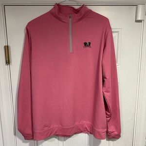 Peter MILLAR quarter zip, pink, men’s large, colonial cc